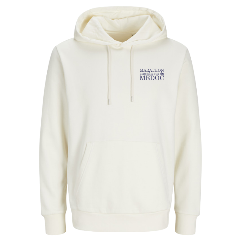 Sweat à capuche crème