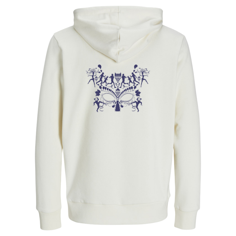 Sweat à capuche crème